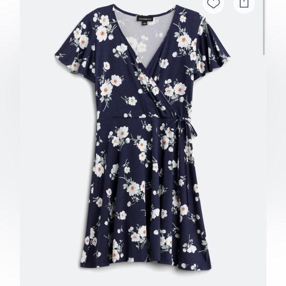 Faux wrap dress.  Size XL - Picture 1 of 2